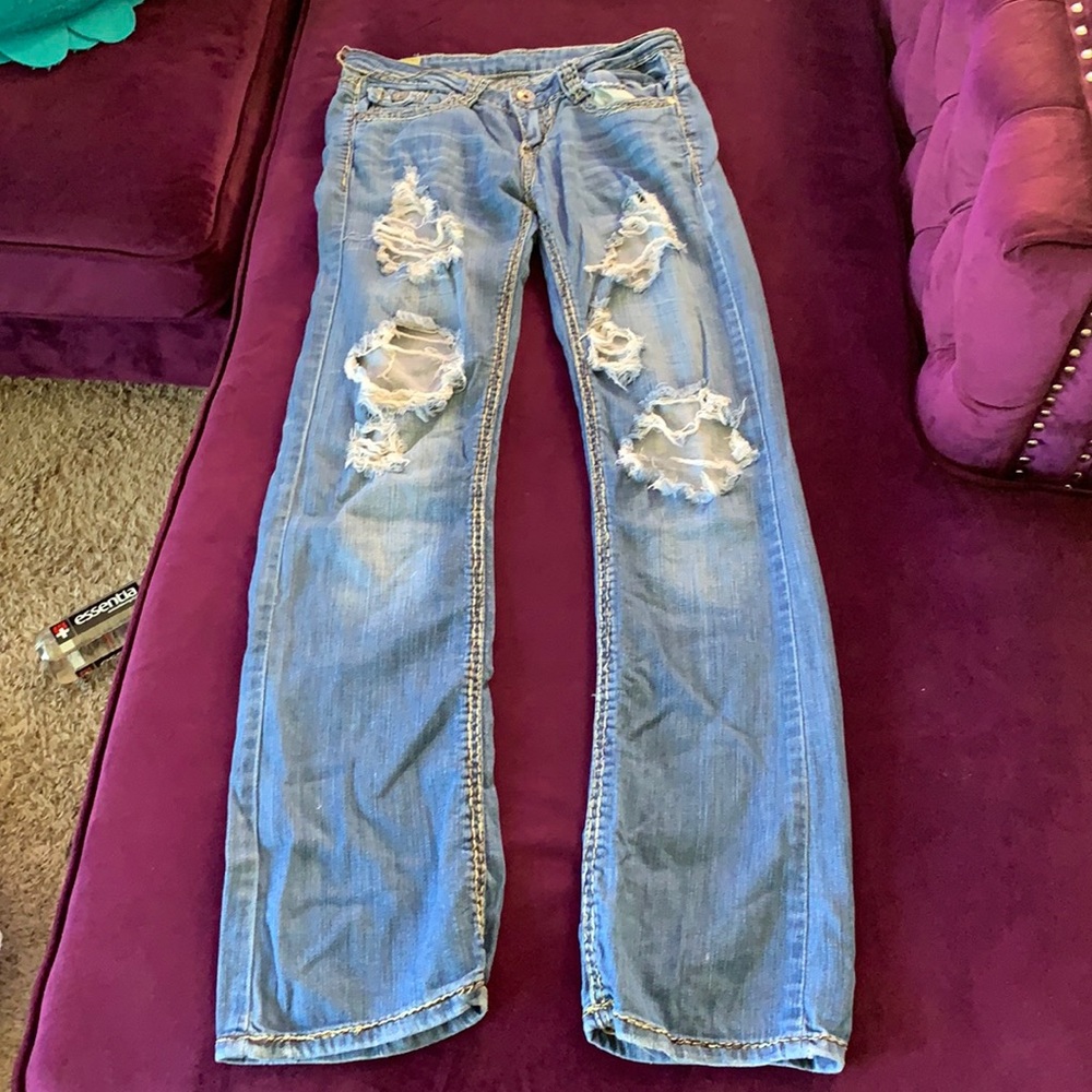 Cambridge Ripped Bootcut Jeans - Picture 3 of 5